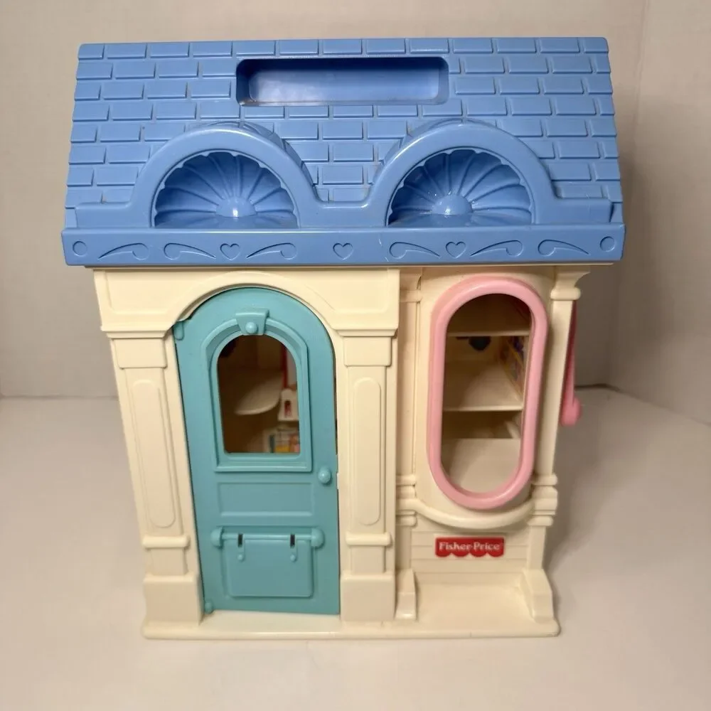 Fisher-Price Vintage Loving Family Dollhouse Pet Store Center Building Shop FP